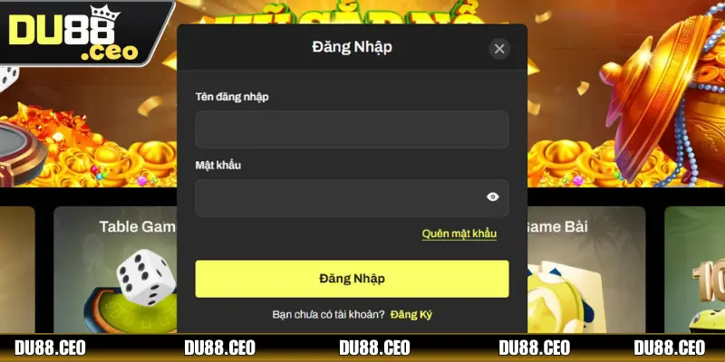 Đăng Nhập DU88: Trải Nghiệm Thiên Đường Giải Trí Châu Á Thực hiện thao tác đăng nhập DU88 nhanh chóng